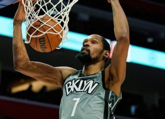 Kevin Durant estará dos semanas de baja por una lesión en la rodilla derecha