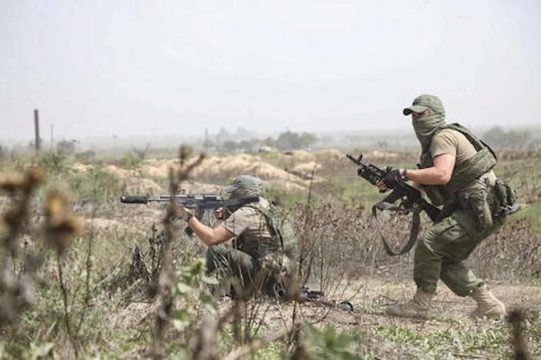 Russian forces in the Kherson region, Ukraine