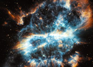 El James Webb capta una increíble formación de estrellas jóvenes en la Pequeña Nube de Magallanes
