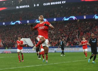 El Benfica golea al Brujas y vuelve a reivindicarse en Europa
