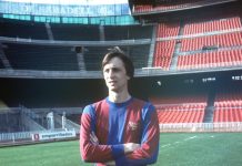 Se cumplen 50 años del debut oficial de Johan Cruyff con el Barcelona