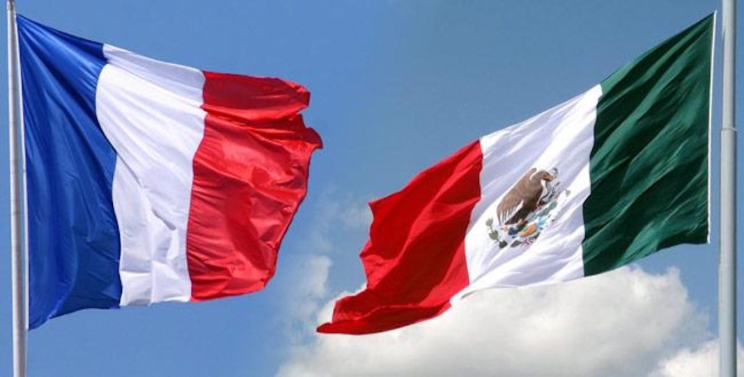 Francia México Bandera