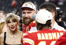 Travis Kelce quiebra silla de 10 mil dólares en la casa de Taylor Swift