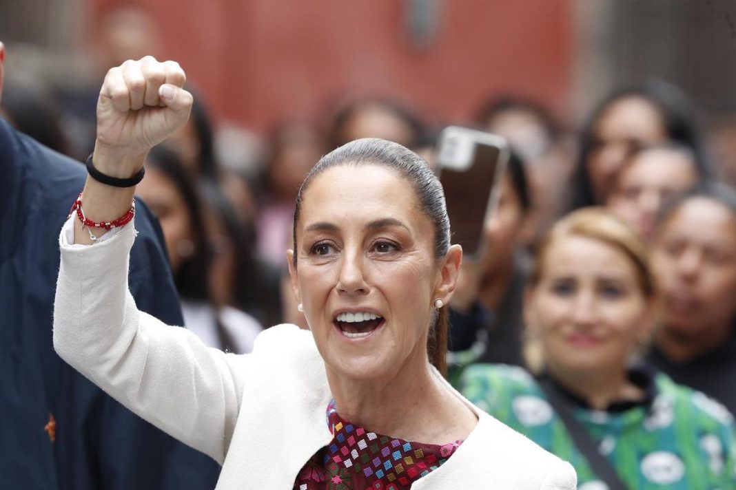 La presidente de MÈxico Claudia Sheinbaum vota en las elecciones judiciales
