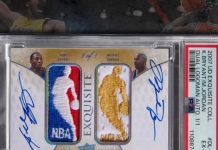 Tarjeta de Michael Jordan y Kobe Bryant con sus firmas se vendió en 12.9 mdd