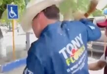 Lanzan limonada a ‘Lord Lamborghini’ (VIDEO)