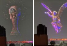 Espectacular show de drones ilumina el Estadio Azteca