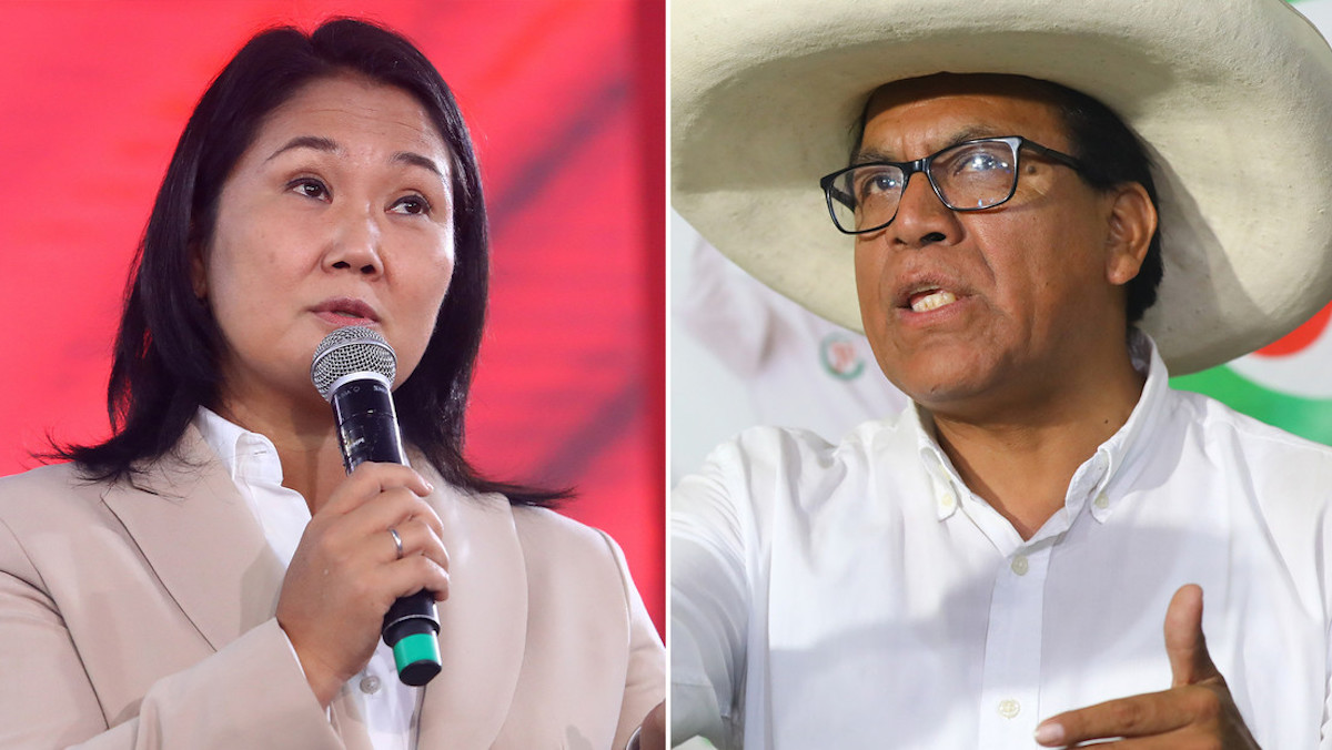 Keiko Fujimori y Roberto Sánchez