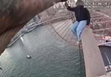 Rescatan a mujer en crisis en lo alto del puente de Brooklyn (VIDEO)