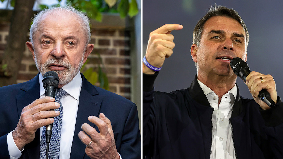 Luiz Inácio Lula da Silva y Flávio Bolsonaro